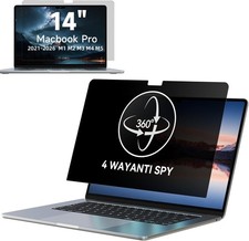 360 Privacy Screen Fits 14 Inch MacBook Pro 20212026 Matte Anti Glare Mac picture