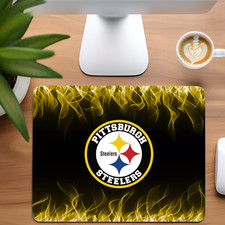 Pittsburgh Steelers Custom Non-Slip Neoprene Mouse Pad Home Office picture