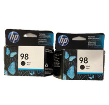 HP 98 Black Genuine/Original Inkjet Ink Cartridges 2-Pack for D4660 D4860 picture