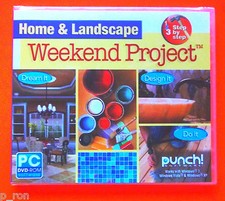 Home & Landscape Weekend Project - NEW Sealed DVD Rom Software  picture