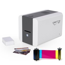 Printer Card Simplex SMART-21S Kit 100 YMCKO Ribbon Cards IDP ID Color picture