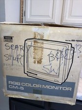 Rare 1987 Box Only For Tandy Computer Color Monitor RGB CM-5 Box Only No Monitor picture