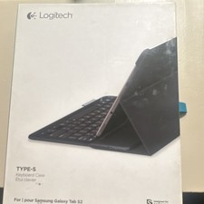Logitech Type-S Bluetooth Keyboard Folio Case w/ Stand for Galaxy Tab S2 9.7