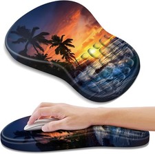 YIWEI Ergonomic Mouse Pad with Wrist Rest Support, Mousepad with Comfortable Mem picture
