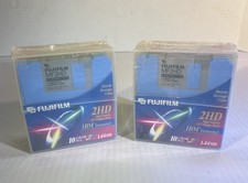 New 2 PACKS FUJIFILM Floppy Disk 2HD IBM 3.5”, Mulit-Color Disks 10 PK SEALED picture