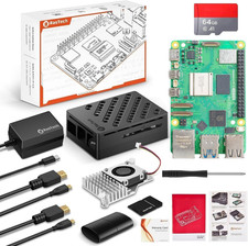 RasTech Raspberry Pi 5 16GB Kit 64GB Edition with Active Cooler,GaN 27W 5.1V5A picture