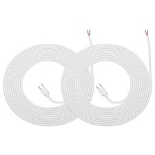 2Pcs 5m/16.4Ft USB C Pigtail Cable, 5V 2.4A Type C to 2 Pin Wires, White picture