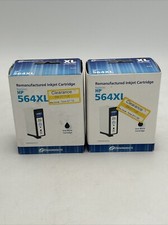 Dataproducts Black 564XL High Yield Ink Cartridge Compatible W/ HP Set Of 2 New picture