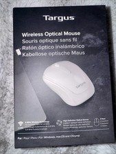 Targus Wireless Optical Mouse White 1600 DPI 3 Button Scroll Wheel USB picture