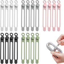 20Pcs Silicone Cable Ties 2026 - Multipurpose Elastic Cord for Wire Management picture