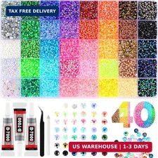 Zefy 50000 Pcs 3mm Resin Jelly Rhinestones for Bedazzling Kit picture