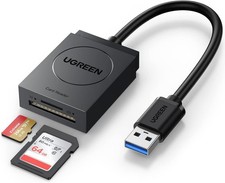 USB 3.0 SD Card Reader Dual Slot Micro SD TF Memory Card Adapter 5Gbps UHS-I picture