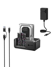 ICY BOX 3-Bay M.2 NVMe SATA HDD SSD Docking Station USB-C 10Gbps Cloner picture