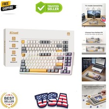 KN85 Wireless Mechanical Gaming Keyboard, 75% Layout with RGB Backlit, Custom... picture