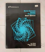 Vintage 1981 - Some Common Basic Programs Atari Edition 400 & 800 Guide Book picture