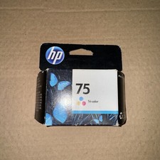 OEM HP 75 Tri Color Printer Ink Cartridge GENUINE Sealed In Box EXP 12 picture