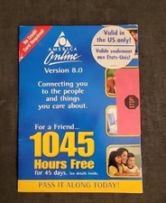 AOL 8.0 1045 Hours CD-Rom America Online Collectible Advertising VTG picture