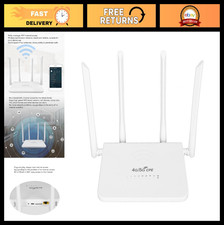 4G LTE Wireless Router with SIM Slot, 300Mbps Mobile Hotspot, 4 Antennas, US Plu picture