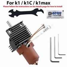 For Creality K1 K1C K1 Max Hotend Kit Hardened Steel Nozzle 3D Printer Parts ECA picture