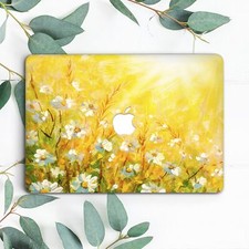 Yellow Painting Daisy Flowers Nature Hard Case For Macbook Pro 13 15 16 Air 13 picture