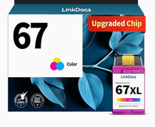 LinkDocs 67XL Tri-Color 3rd Party Ink Cartridge for HP 67 picture