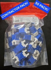 **BRAND NEW** Legrand WP3450-BE-50 Cat 5e Rj45 Keystone Connector, Blue 50-Pack picture