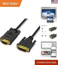 High-Performance 6ft DVI-D to VGA Cable - Quad-Shielded for Optimal Signal picture