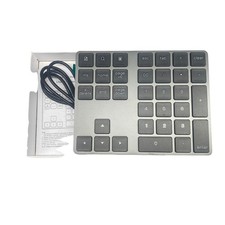 NEW Wireless Number Pad 34 Keys Space Gray 10 Key Lekvey Black Numeric Keypad picture