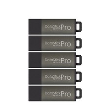 Centon DataStick Pro USB 3.0 Flash Drive 64GB x 5, 64 GB, Charcoal Metallic picture