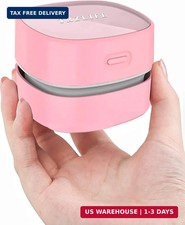 TRZLIFE Desk Vacuum Cleaner, Office & Home Desktop Cleaner, Ideal Gift Pink picture