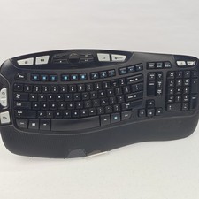 Logitech K350 Comfort Wave Wireless Keyboard No USB Dongle Missing Parts picture