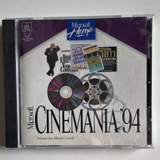 Microsoft Cinemania 94 CD-ROM PC Windows Vintage Movie Database Software picture