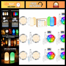 10-Pack LED Lamp Kit - 5 Three-Color & 5 RGB Lights for 3D Printer DIY, USB Powe picture