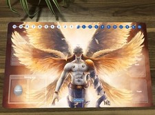 Digimon Table Playmat Angemon TCG CCG Play Pad Trading Card Game Mat Mousepad picture