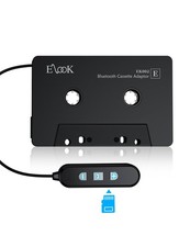 Elook Cassette to Bluetooth Adapter for Car with Micro SD Card, Black picture
