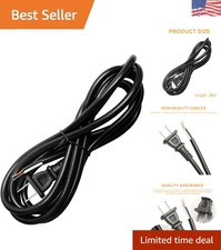 8FT 16/2 Power Cord - Heavy Duty for Power Tools, 15A, 1100W, Male-to-Female picture