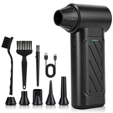 Compressed Air Duster, 130,000RPM Ultra-Powerful Cordless Electric Air Duster... picture