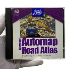 Vintage 95' Microsoft Home Automap Road Atlas CD 496-152-001 Rare picture