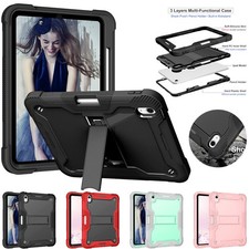 Fr iPad 5th 6th 7th 8th 9th 10th Gen Tablet Heavy Duty Rugged Case Stand Cover picture