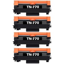 4-Pack TN 770 TN-770 TN770 Toner Cartridge for MFC-L2750DW HL-L2370DWXL picture