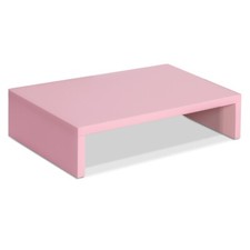 Monitor Stand Riser, Wood Monitor Stand for Desk TV/Screen Computer Stand Pink. picture