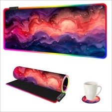 Extra Large RGB Gaming Mouse Pad with 14 Light Modes, Extended LED Mouse Pad,... picture
