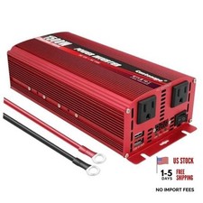 1500W DC 12V to 110V/120V Power Inverter with Dual AC Outlets 15000W-12V picture