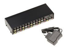 Audio Video Splitter 8 Ports - Duplicate 1 Source Into 8 picture