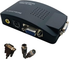 M MAKETHEONE RCA to VGA Adapter, Composite AV S-Video Input black picture