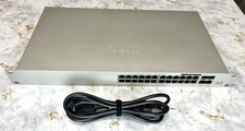 Cisco Meraki MS130-24X 24-Port PoE+ 2.5GbE Rack Switch 4x SFP+ Unclaimed. Read. picture