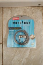 LOCK NOTEBOOK COMPUTER SECURITY COMBINATION WORDLOCK picture