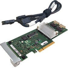 Fujitsu D2607-A21 GS1 Dual Port 6Gb PCIe x8 SAS RAID Controller LP +2x SAS Cable picture