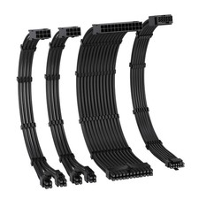 EZDIY-FAB 12VHPWR PSU Extension Cable 30cm 16AWG 4-Piece Black Japan Import picture
