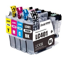 4 PK Premium Ink fits Brother Series LC401 MFC-J1010DW MFC-J1012DW MFC-J1170DW picture